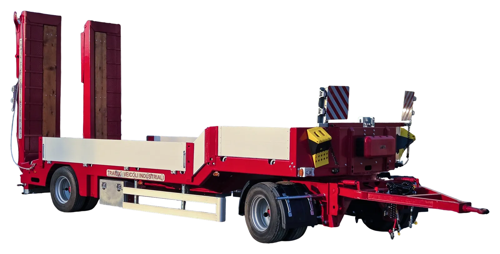 Rimorchio carrellone 2 assi NX-2 Trailix per trasporto macchine operatrici scontornato