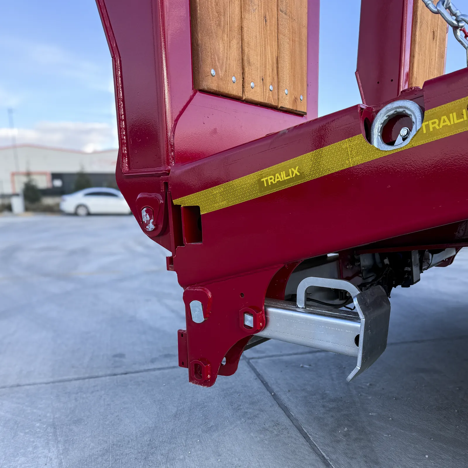 TX-3 SMART scritta Trailix Scritta Trailix sul collo del Semirimorchio carrellone 3 assi TX-3 SMART Trailix per trasporto macchine operatrici