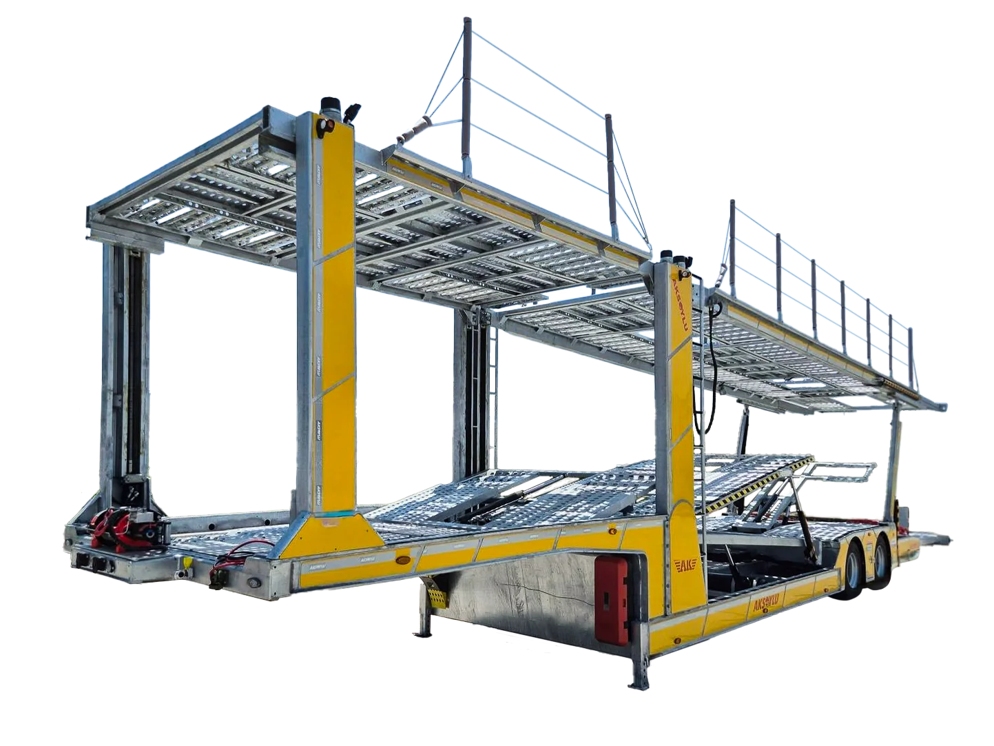 Semirimorchio bisarca 2 assi AX-8 Trailix per trasporto autoveicoli scontornato